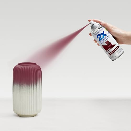 Rust-Oleum 334051-6PK Painter's Touch 2X Ultra Cover Spray Paint, 12 oz, Gloss Cranberry, 6 Pack - color: Cranberry, size: 12 Ounce (Pack of 6)