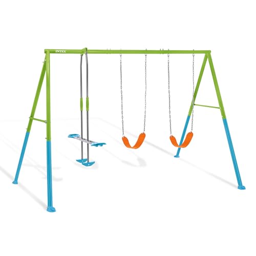 INTEX Heavy Duty Backyard Feature Swing Set - style: Three Feature