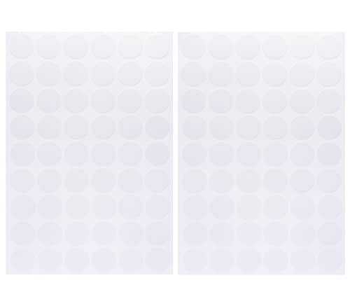 Mini Skater 108Pcs Self-Adhesive Wooden Furniture Cabinet Screw Hole Cover Stickers Decoration Supplies,20mm Dia (Light White) - color: Light White