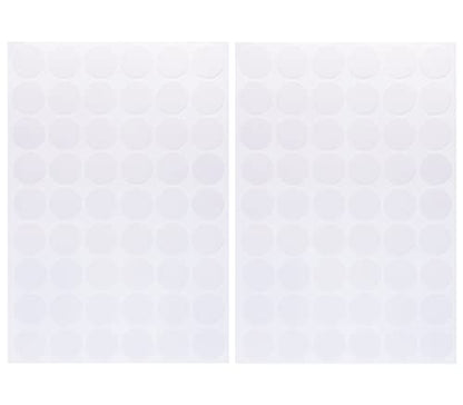 Mini Skater 108Pcs Self-Adhesive Wooden Furniture Cabinet Screw Hole Cover Stickers Decoration Supplies,20mm Dia (Light White) - color: Light White