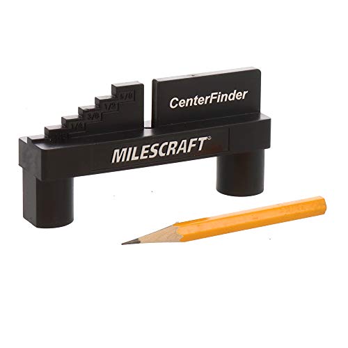 Milescraft 1318 DrillMate Portable Drill Guide - Multi-Angle Drill Guide Attachment & 8408 CenterFinder - Center Scriber and Offset Measuring & Marking Tool