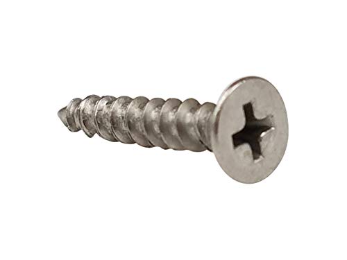Hinge Screws Fly Cut for Easy Drilling 10 x 1 Inch 24-Pack Satin Nickel - color: SATIN NICKEL