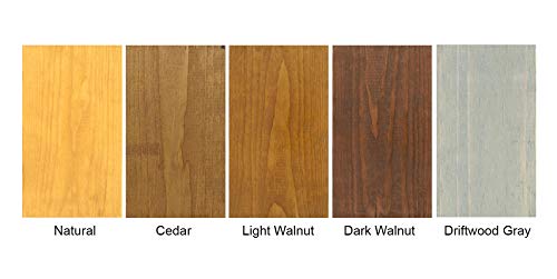 SaverSystems #1 Deck Premium Wood Fence Stain - Semi-Transparent Sealer (1 Gallon, Light Walnut) - color: Light Walnut, size: 1 Gallon