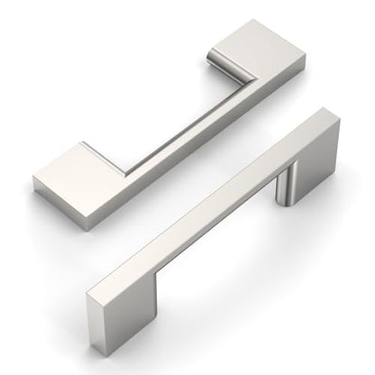 Amerdeco 10 Pack Brushed Satin Nickel Cabinet Pulls 3" - color: Brushed Satin Nickel, size: 3" hole center