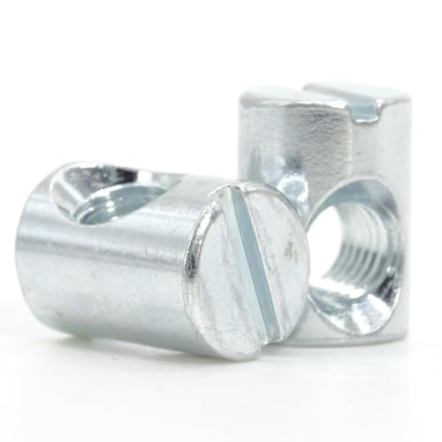 ReplacementScrews M6 x 14mm Cross Dowel Barrel Nuts with Offset Hole