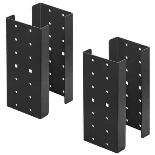 GBGS 2 Pairs 4x4 Post Repair Brackets,Wood Post Splice Connectors,16 Gauge
