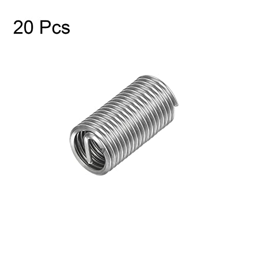 HARFINGTON 20pcs Wire Thread Inserts M10 x 1.5 3D 304 Stainless Steel Helical Coiled Wire Threaded Sleeve - size: M10 x 1.5