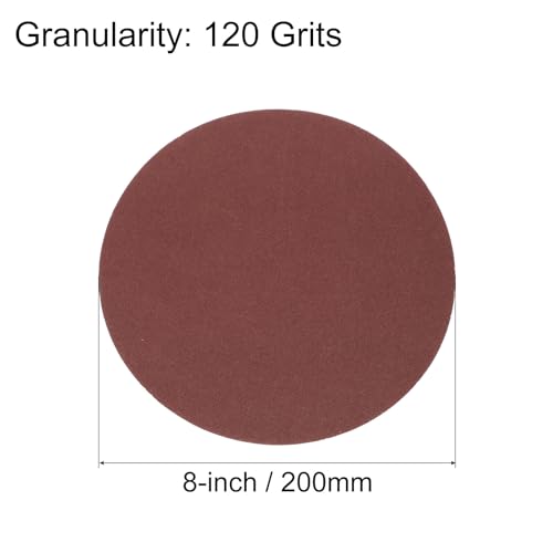 uxcell 30pcs 8" Hook and Loop Sanding Discs 120 Grit Aluminum Oxide - size: 120 Grit