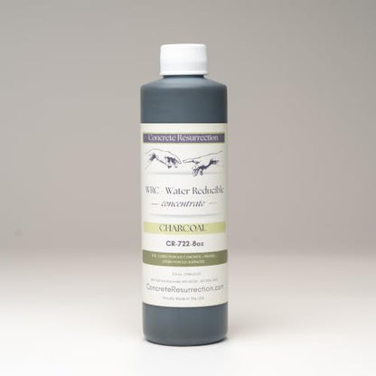 Cement Stain Concentrate - Charcoal (8 Ounce) - color: Charcoal, size: 8 ounce