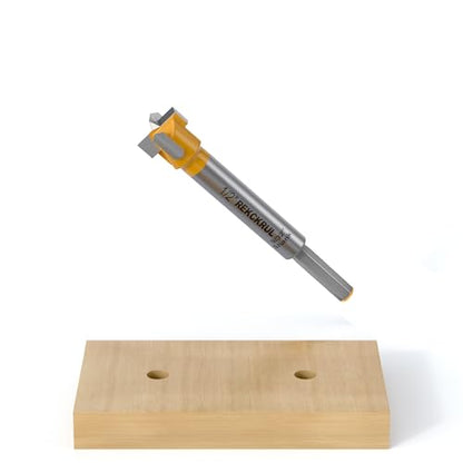 1/2" | 12.7mm Dual-Slot Flute Tungsten Carbide Forstner Drill Bit (Hex) - size: 1/2" | 12.7mm