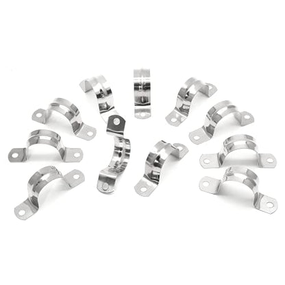 16Pcs 1-3/8 Inch Stainless Steel Conduit Clamps - size: 1-3/8" / 35mm