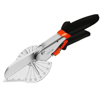 GARTOL 45-135° Adjustable Miter Shears, Quarter Round Cutter for PVC & Trim - size: HD-3101 NB - Shears Without Replacement Blades