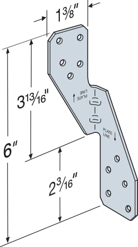 Simpson Strong-Tie H2.5A 18-Gauge Galvanized Hurricane Tie (200-Pack) - size: 200 Pack