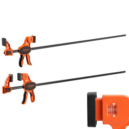 Jorgensen E-Z Hold 2-Pack 50" 300LBS Load Indicator Woodworking Bar Clamps - size: 50 inch