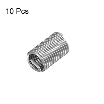 HARFINGTON 10pcs Wire Thread Inserts M6 x 1 3D 304 Stainless Steel Helical Coiled Wire Threaded Sleeve - size: M6 x 1