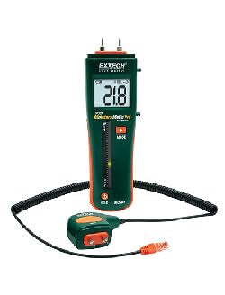 Extech MO265 Combination Pin and Pinless Moisture Meter with RJ45 - style: MO265