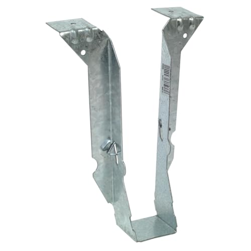 Simpson Strong-Tie JB28 Junior Bent Top-Flange Hanger - 1-9/16 in. x 7-1/4 in., 2x8 Joist Size, Heavy Duty 18-Gauge Construction, Zinc Galvanized Finish