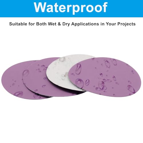 3 Inch 800 Grit Wet Dry Sandpaper, 50 Pcs Sanding Disc - style: Grit 800