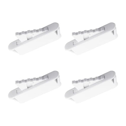 White Window Sash Vent Stops 1762 Nylon Snap-in Window Stopper 4PCS