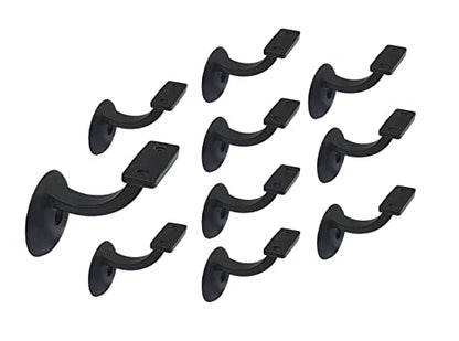 QCAA Heavy Duty Zinc Die Cast Handrail Bracket, Powder Coated Oil-Rubbed Bronze, 10 Pack, Made in Taiwan - color: Coated Oil-Rubbed Bronze, size: 10 Pack