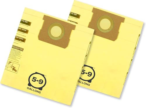Shop-Vac 9067133 High Efficiency Disposable Vacuum Filter Bags (2-Pack)
