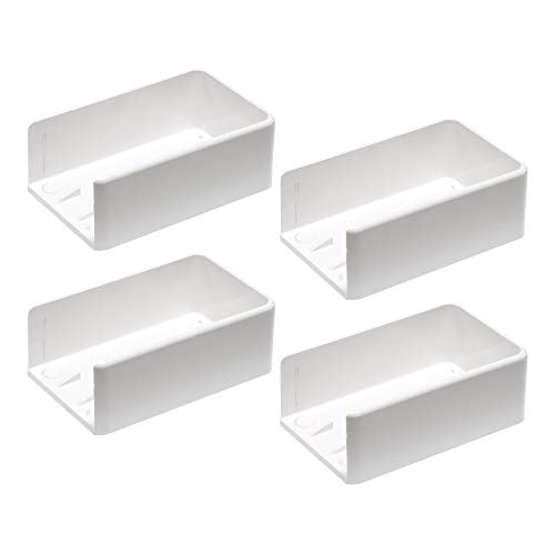 Rail Mount 2" x 3.5" White 4 Piece Kit