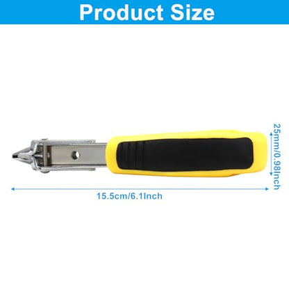 Waziaqoc Heavy Duty Staple Remover Tool with Yellow Handle