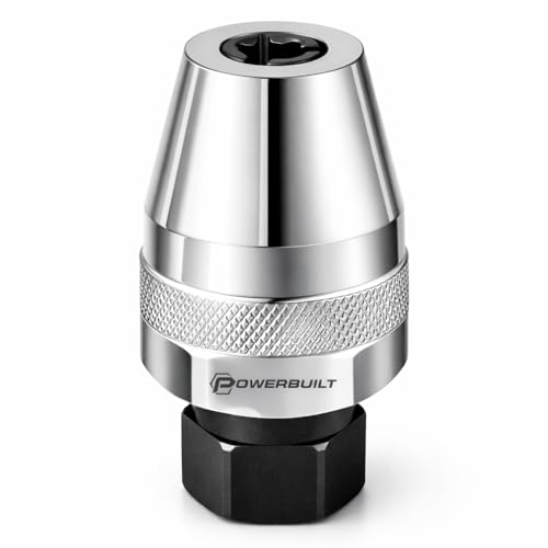 Powerbuil Stud Extractor, Remove Damaged Bolts, Grips and Removes Studes 1/4" to 1/2" or 6mm to 12mm, Compact for Tight Spaces, 3/8" Drive - ‎647794M - size: 1 Count (Pack of 1)