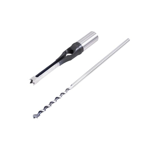 3/8" Square Hole Mortising Chisel Bit High-Carbon Steel - size: 3/8inch（9.5mm）