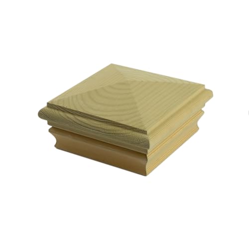 4 in. x 4 in. High Pyramid Pressure-Treated Pine Post Cap (12-Pack)