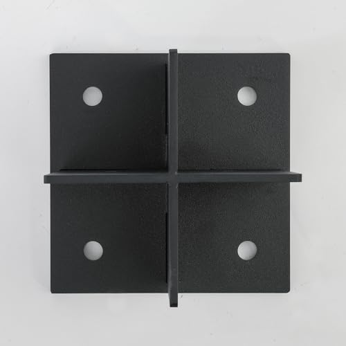 Heavy Duty 6x6 Concealed Post Base for Concrete, 5/16" Thick Steel