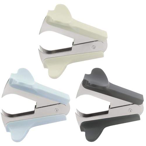 ZZTX 3 Pack Staple Remover (Blue, Green, Dark Gray) - color: Blue, Green, Dark Gray