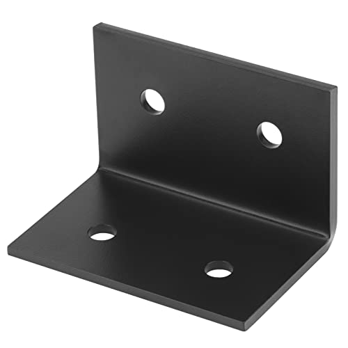 2 Pack 5" x 3-1/8" Steel L Angle Bracket, Heavy Duty 3/16" Thick