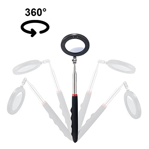 4PCS Telescoping Inspection Mirror LED Lighted Inspection Mirror