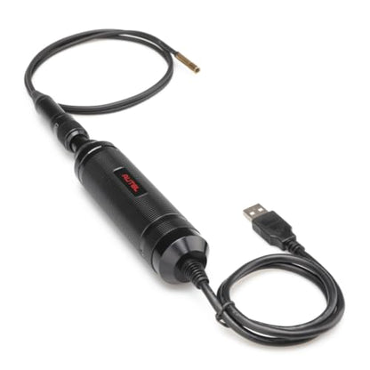 Autel MaxiVideo MV105S Automotive Borescope, 5.5mm Ultra-Thin Probe HD Inspection Camera, 90° View USB Endoscope Snake Camera w/LED Light & 3.3ft Semi-Rigid Cable, Compatible with Autel Scanners & PC - color: Black & Red