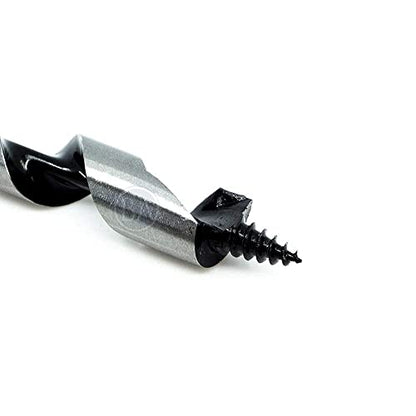 Benchmark Abrasives 1/2 Inch Auger Drill Bit for Woodworking,7/16” Hex Shank Tool for Smooth, Clean Cuts Hole Carbon Steel Hole Cutter Drill Bit for Drilling on Soft & Hard Wood, MDF, Plywood - size: 1/2 in