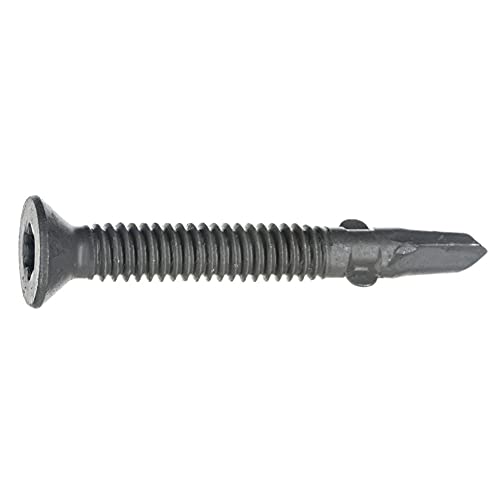 Star Drive Floorboard Screws with Wings, 1lb Box, Approx. 28 Pieces - 1/4" x 3-1/2" Metal Self-Tapping Screws, Heat, Abrasion, & Corrosion Resistant Screws for Flooring, Construction - size: 1 LB 1/4" x 3-1/2"