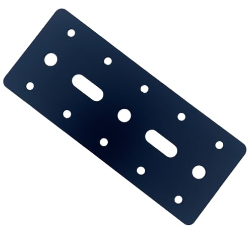 4 PCS 6"X2.5" Straight Steel Flat Plate,Heavy Duty Mending Plate Joining Brackets, Connecting Brackets, I Strap Metal Plate. Fit 4x4,6x6 for Repair House,Furniture,Straight Flat Plate for tress - size: 6"x2.5"