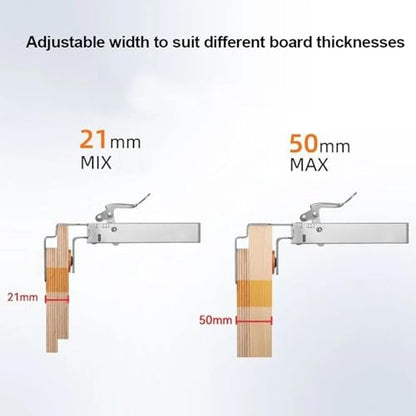 Drawer Front Installation Clamps, Adjustable Cabinet Face Mounting Clip Quick Release Drawer Fixing Clamp