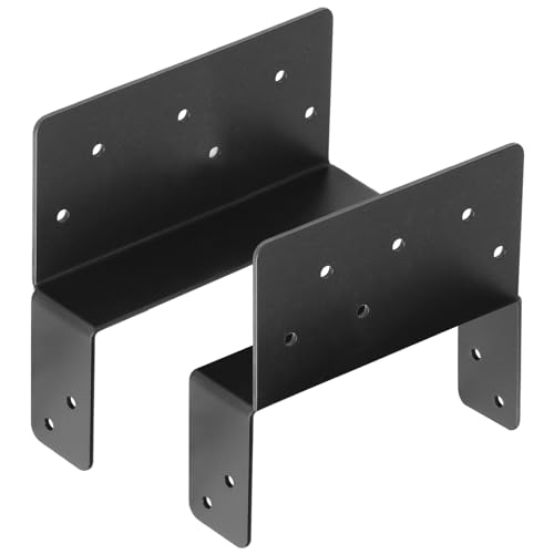 4 Pairs 6x6 Post to Beam Connector, Pergola Bracket Adjustable Post Cap - size: for 6X Nominal Lumber
