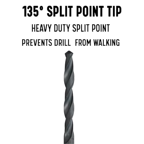 Drill America DWDA/CX124 #4 x 12" High Speed Steel Aircraft Extension Drill Bit, DWDA/C Series - size: #4, style: 12" Length