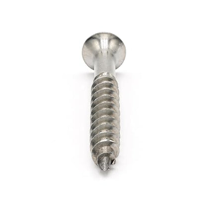 Stainless Steel Deck Screws, #6 x 2 inch, Square Drive, Type 17 Tip, 18-8 Grade, 100 Pack w/Bit Included