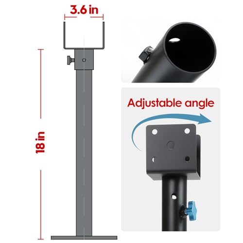3 Pack 3.6" 304 Saddle Stainless Steel Roof Riser for Patio Pergola - color: Stainless Steel