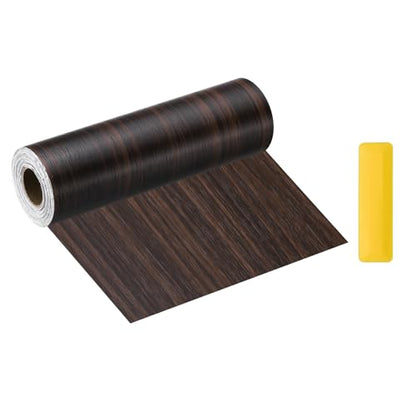 HARFINGTON Wood Grain Repair Tape 8" x33ft Self-Adhesive Repair Patch - color: Black Walnut, size: 8" x 33ft