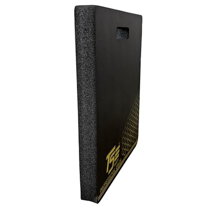 True Flex Protective Kneeling Pad, Premium Quality Neoprene Pad, Heavy Duty Stabilization, Easy to Carry Handle, Comfortable Ergonomic Design Kneeling Mat by TSE Safety,Black 14 inches x 18 inches