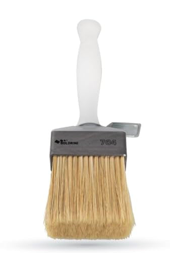 Meoded Lime Wash Brush – Professional Crosshatch Brush for Limewash & Mineral Paints, Natural Bristle Blend - size: 30x70