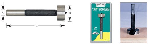 Amana Tool - FO-317 Forstner Pattern Bit 1-1/4 Dia x 3/8 Shank - size: 1-1/4 Dia x 3/8 Shank