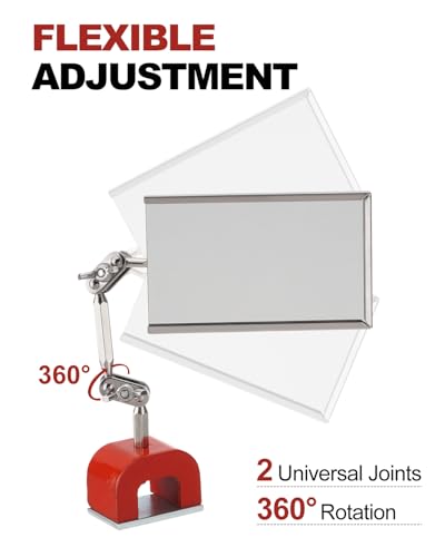 Inspection Welding Mirrors with Magnetic Base Adjustable Arm Machine Tool