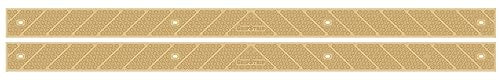GripStrips Anti-Slip Treads - 2 Pack, Beige - Barefoot & Pet Friendly Outdoor Non-Slip Tread Strips - Waterproof Safety Traction Strips for Stairs, Ramps, Wood, Concrete, Composite - color: Beige, size: 2 Pack