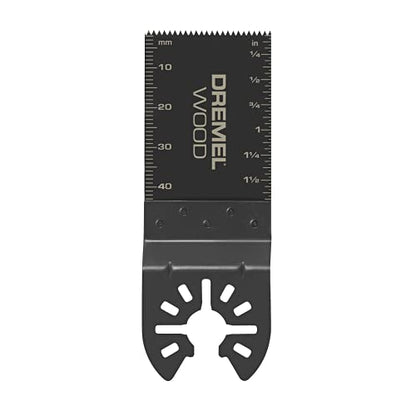 Dremel MM480 Wood Drywall Oscillating Multitool Blade, High Speed Steel Saw Blade Ideal For Wood Cutting Applications – Universal Quick-Fit Interface Fits Bosch, Makita, Milwaukee and Rockwell, Black